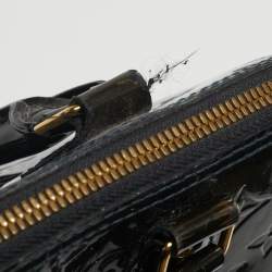 Pre Owned Louis Vuitton Vert Bronze Monogram Vernis Alma GM Bag