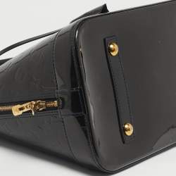 Pre Owned Louis Vuitton Vert Bronze Monogram Vernis Alma GM Bag