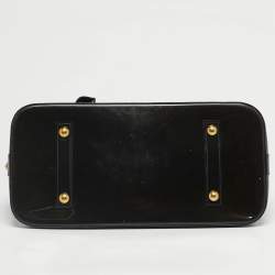 Pre Owned Louis Vuitton Vert Bronze Monogram Vernis Alma GM Bag