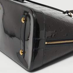 Pre Owned Louis Vuitton Vert Bronze Monogram Vernis Alma GM Bag