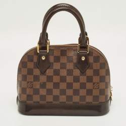 Pre Owned Louis Vuitton Damier Ebene Canvas Alma BB Bag