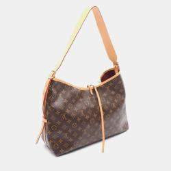 مملوكة مسبقًا حقيبة لويس فيتون كاريال NM MM بني مونوغرام قماش كتف