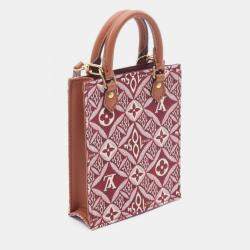 مملوكة مسبقًا حقيبة لوي فيتون منذ عام 1854 بيتيت ساك بلات حمراء كانفاس توت