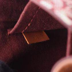 مملوكة مسبقًا حقيبة لوي فيتون منذ عام 1854 بيتيت ساك بلات حمراء كانفاس توت