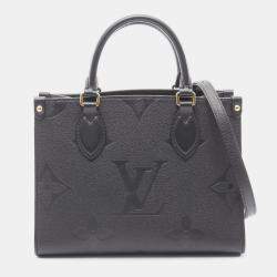 مملوكة مسبقًا Louis Vuitton On The Go PM Black Empriente Leather Tote Bag