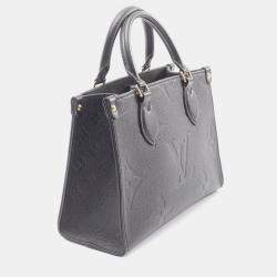 مملوكة مسبقًا Louis Vuitton On The Go PM Black Empriente Leather Tote Bag