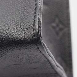 مملوكة مسبقًا Louis Vuitton On The Go PM Black Empriente Leather Tote Bag