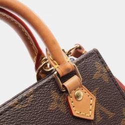 مملوكة مسبقًا حقيبة لوي فيتون ساك بلات قماش بني للكتف