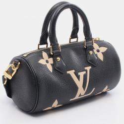 Pre Owned حقيبة لوي فيتون بابيون BB مونوجرام إمبريانت جلد سوداء