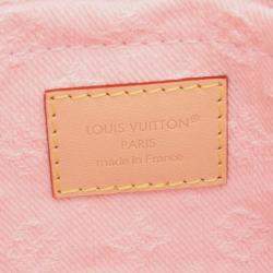 Pre Owned Louis Vuitton Sunset Pink Denim Monogram Shoulder Bag