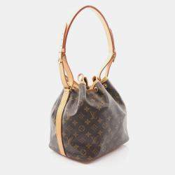 مملوكة مسبقًا Louis Vuitton Petit Noe Brown Canvas and  Leather Shoulder Bag