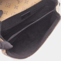 Pre Owned Louis Vuitton Metis Brown Monogram Canvas Shoulder Bag