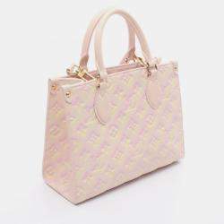 مملوكة مسبقًا Louis Vuitton On The Go PM LV Pink Empreinte Monogram Leather Tote Bag