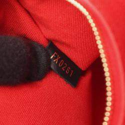 مملوكة مسبقًا حقيبة لوي فيتون أون ذا جو متوسطة الحجم بنية قماش مطلي