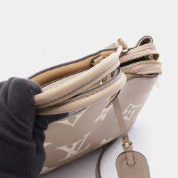 Pre Owned Louis Vuitton Neutrals Bicolor Empreinte Monogram Giant Top Handle Bag