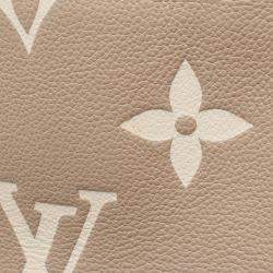 Pre Owned Louis Vuitton Neutrals Bicolor Empreinte Monogram Giant Top Handle Bag