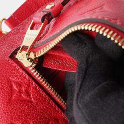 Pre Owned Louis Vuitton Metis Cerise Monogram Empreinte Leather Pochette Shoulder Bag