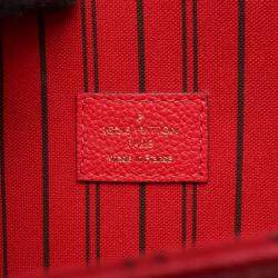 Pre Owned Louis Vuitton Metis Cerise Monogram Empreinte Leather Pochette Shoulder Bag