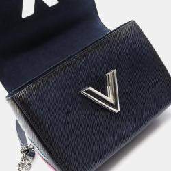 Pre Owned Louis Vuitton Twist MM Navy Epi Leather Chain Shoulder Bag