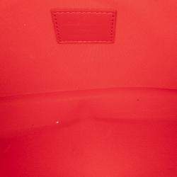 Pre Owned Louis Vuitton Red Monogram Vernis Pochette Felicie