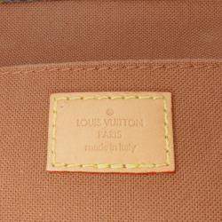 Pre Owned Louis Vuitton Brown Monogram Petit Sac Plat
