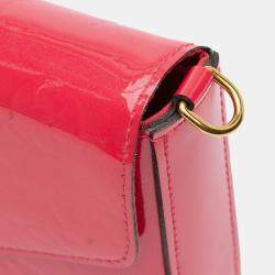 Pre Owned Louis Vuitton Red Monogram Vernis Pochette Felicie
