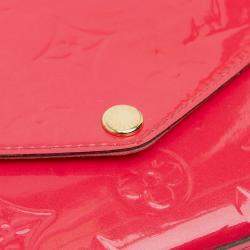 Pre Owned Louis Vuitton Red Monogram Vernis Pochette Felicie