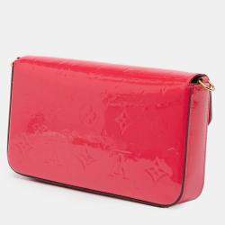 Pre Owned Louis Vuitton Red Monogram Vernis Pochette Felicie
