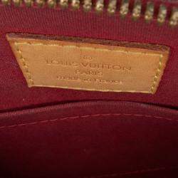 Pre Owned Louis Vuitton Red Monogram Vernis Alma BB
