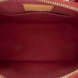 Pre Owned Louis Vuitton Red Monogram Vernis Alma BB