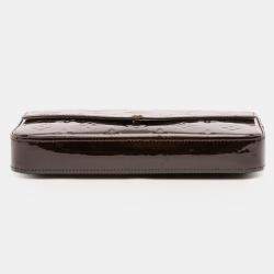 Pre Owned Louis Vuitton Purple Monogram Vernis Pochette Felicie