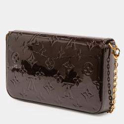 Pre Owned Louis Vuitton Purple Monogram Vernis Pochette Felicie