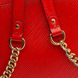 Pre Owned Louis Vuitton Red Epi Mini Alma