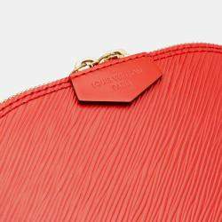 Pre Owned Louis Vuitton Red Epi Mini Alma