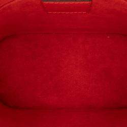 Pre Owned Louis Vuitton Red Epi Mini Alma