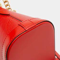 Pre Owned Louis Vuitton Red Epi Mini Alma