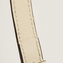 Pre Owned Louis Vuitton Cream Leather LV Pont 9 Bag