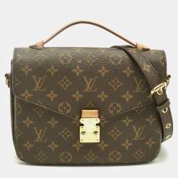 Pre Owned Louis Vuitton Monogram Canvas Pochette Metis Bag