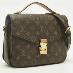 Pre Owned Louis Vuitton Monogram Canvas Pochette Metis Bag