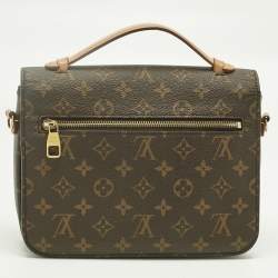 Pre Owned Louis Vuitton Monogram Canvas Pochette Metis Bag