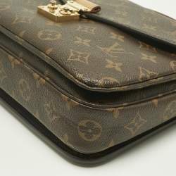 Pre Owned Louis Vuitton Monogram Canvas Pochette Metis Bag