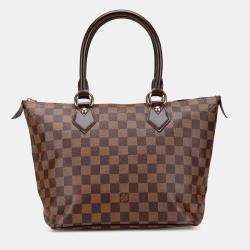Pre Owned Louis Vuitton Brown Damier Ebene Saleya PM