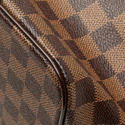 Pre Owned Louis Vuitton Brown Damier Ebene Saleya PM