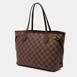 Pre Owned Louis Vuitton Brown Damier Ebene Neverfull PM