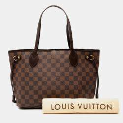Pre Owned Louis Vuitton Brown Damier Ebene Neverfull PM
