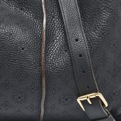 Pre Owned Louis Vuitton Black Monogram Mahina Leather Selene PM Bag