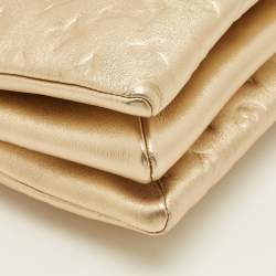 Pre Owned Louis Vuitton Gold Monogram Embossed Leather Coussin PM Bag