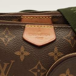 Pre Owned Louis Vuitton Khaki Monogram Canvas Multi Pochette Accessories Bag
