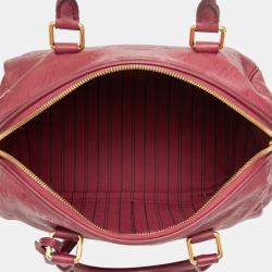 Pre Owned Louis Vuitton Burgundy Monogram Empreinte Speedy Bandouliere 25