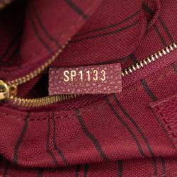 Pre Owned Louis Vuitton Burgundy Monogram Empreinte Speedy Bandouliere 25